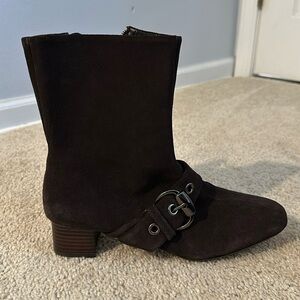 Suede ankle boots